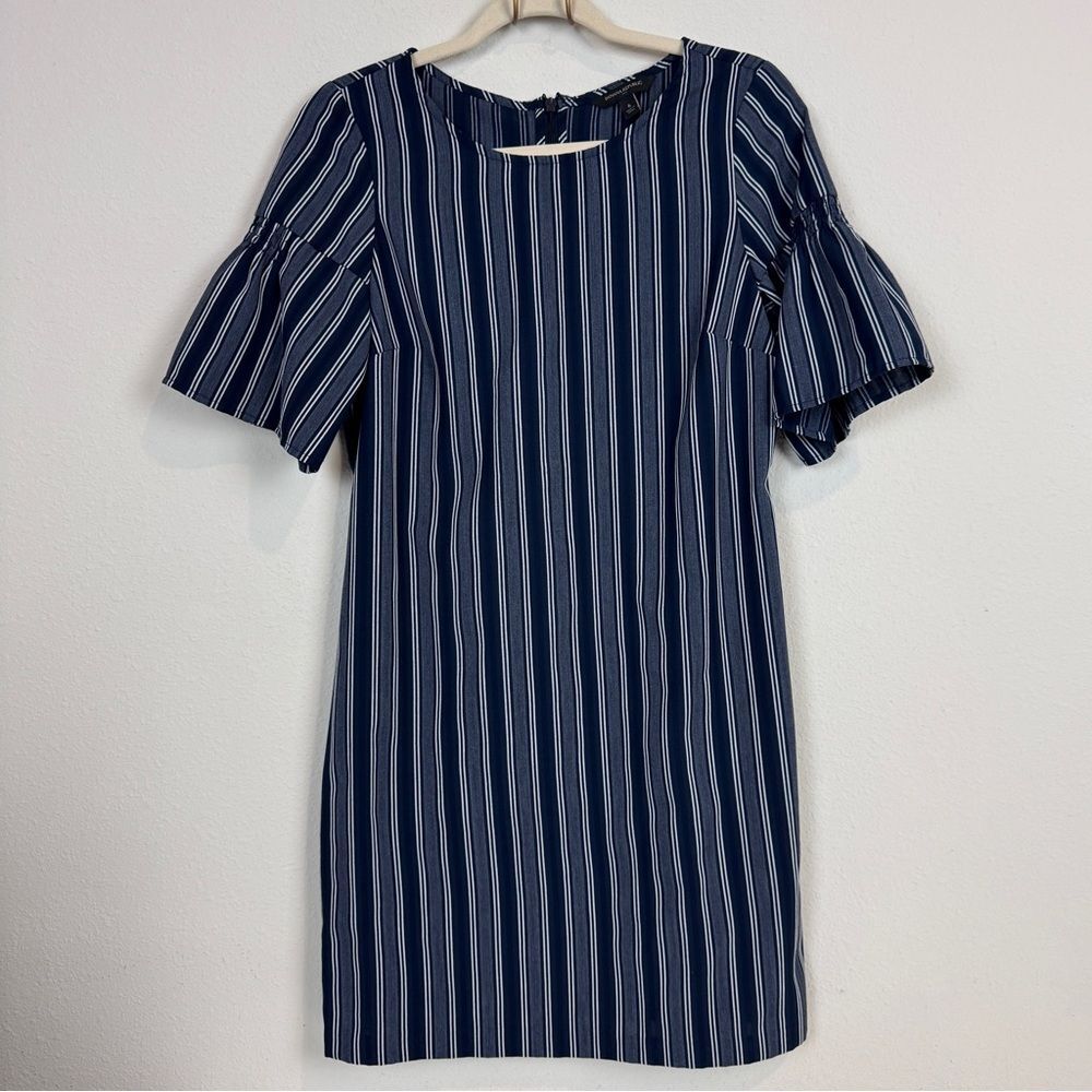 Banana Republic Factory Navy Striped Shift Mini Dress 6